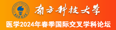 bb艹bb南方科技大学医学2024年春季国际交叉学科论坛